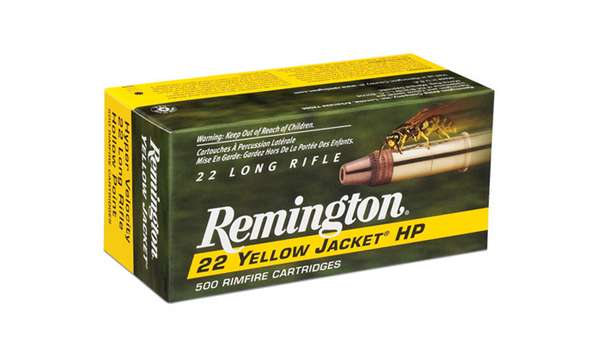 REMINGTON YELLOW JACKET HYPER VELOCITY AMO 22LR 33GR TCHP 100RD (50 BOX CASE) 21280