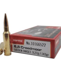 Norma Golden Target Rifle Ammunition 6.5 Creeedmoor 130gr BTHP 2851 fps 20/ct