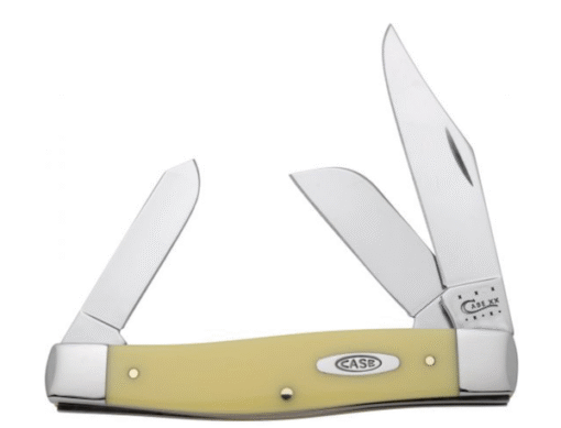 Case Large Stockman 4 1/4"-3 Blade Yellow Knife