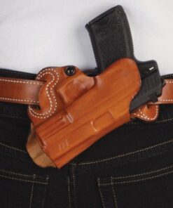 DESANTIS SMALL OF BACK HOLSTER - RH OWB LTHR FOR GLOCK 17/19 TN