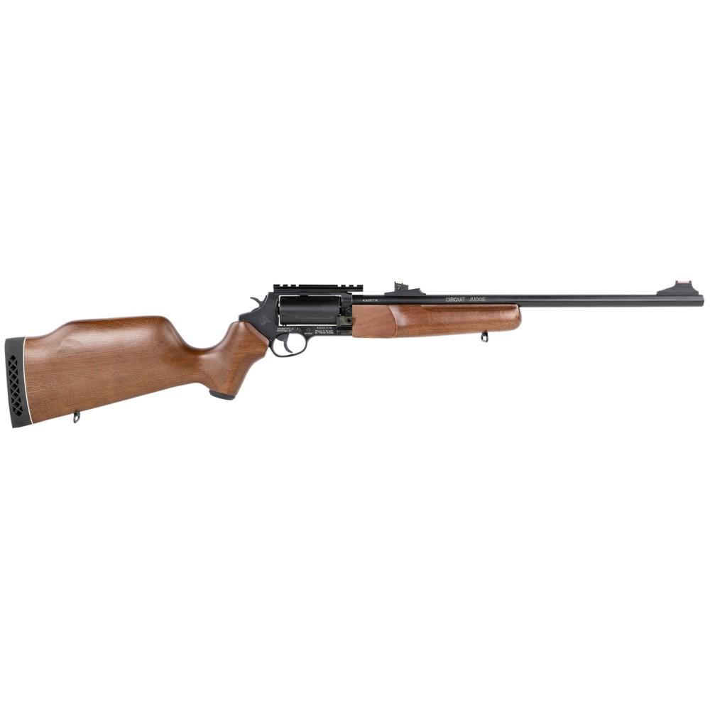 Rossi Circuit Judge Rifle .45 Colt/.410 Mag 5/rd 18.5" Barrel Black Graphite and Wood 1 Rossi Circuit Judge Rifle .45 Colt/.410 Mag 5/rd 18.5" Barrel Black Graphite and Wood