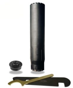 YHM Bad Larry .338 Direct Thread Suppressor .338 Cal Stainless Steel/Cobalt 6 5/8"-24  Black