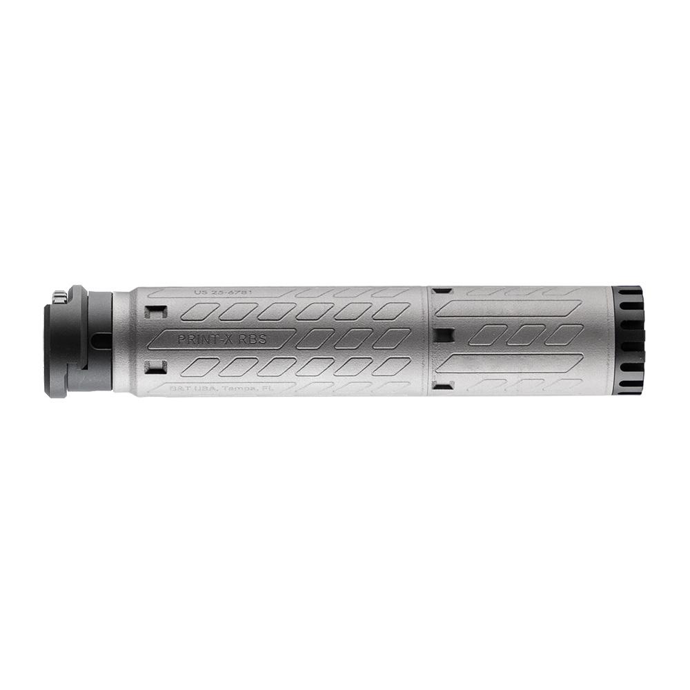 B&T Print-X SMG-M-40/10 Modular Suppressor .40/10mm Titanium Gray Super Quick Disconnect (SQD)