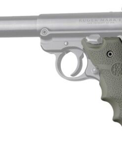 HOGUE GRIPS RUGER MKIV RUBBER - GRIP W/ FINGER GROOVES OD GRN