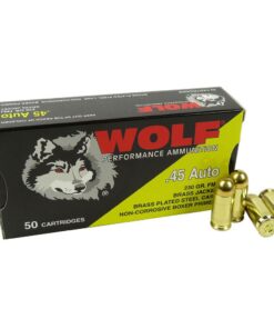 Wolf (Turkish) Performance Handgun Ammunition 45 ACP 230gr FMJ 850 fps 50/ct