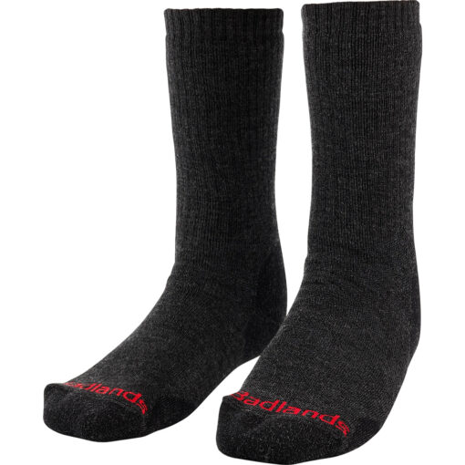 Badlands Hw Merino Crew Sock Black Medium
