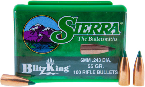 SIERRA BULLETS 6MM .243 - 55GR BLITZKING 100CT 2 SIERRA BULLETS 6MM .243 - 55GR BLITZKING 100CT - Image 2
