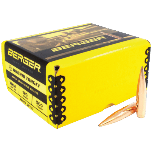 Berger Match Grade Target Bullets 7mm .284" 180 gr HYBRID TARGET 500/ct