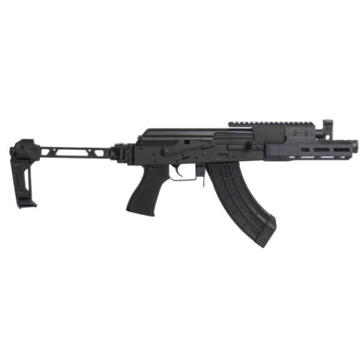 Century Arms Draco Tactical Pistol - Black | 7.62X39 | 7.5" | 30RD Mag | SI Folding Brace | Linear Compensator | Integrated Picatinny Rail