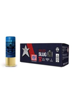 PPU Stars & Stripes Rifled Slug Shotshells 12ga 2-3/4'' 1oz 1400fps Slug 10/ct