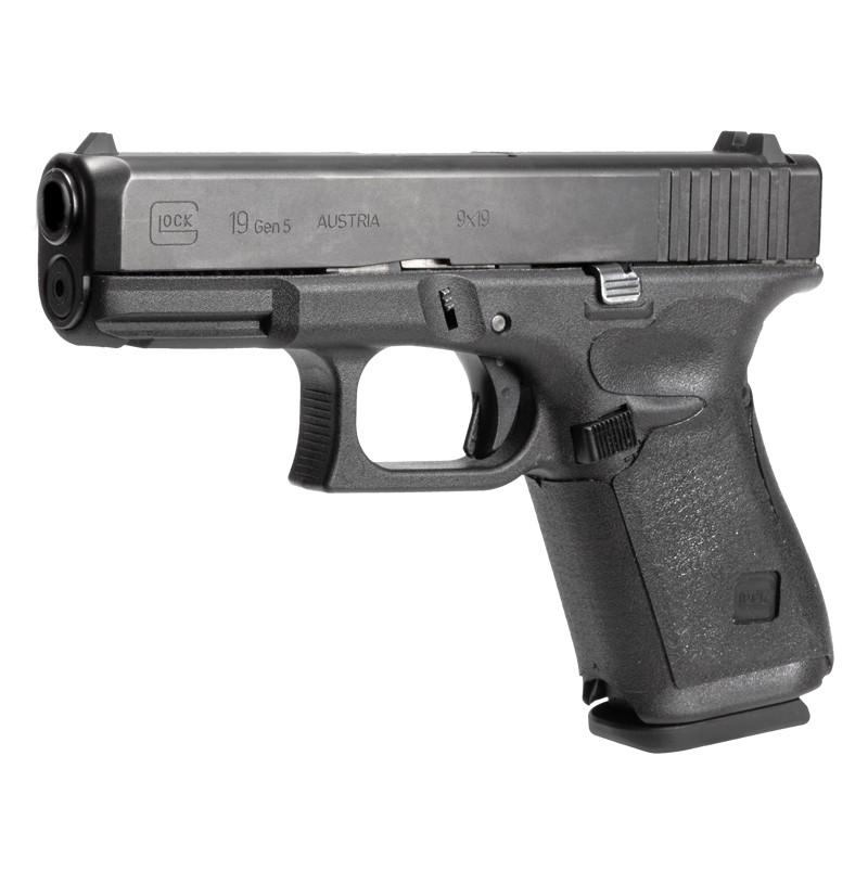 Hogue Wrapter Rubber Adhesive Grip for Glock Gen 5 Models 19 19MOS 44 - Black