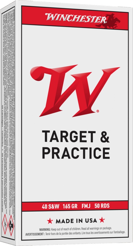 WINCHESTER USA 40SW 165GR FMJ
