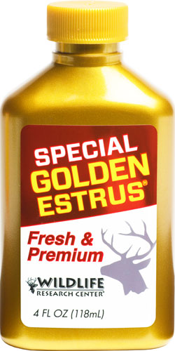 WRC DEER LURE SPECIAL GOLDEN - ESTRUS 4FL OUNCES 1 WRC DEER LURE SPECIAL GOLDEN - ESTRUS 4FL OUNCES