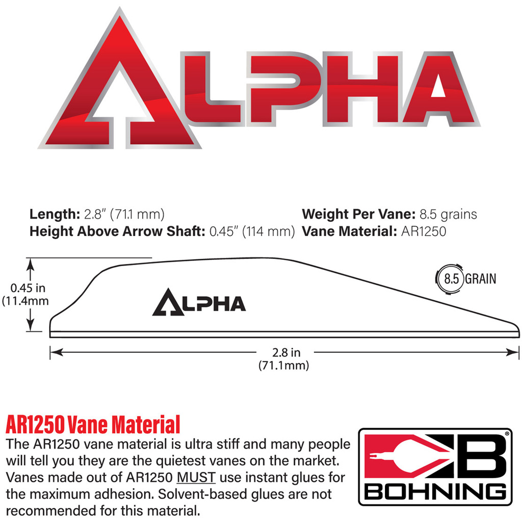 Bohning Alpha Vanes Silver 100 pk. 2 Bohning Alpha Vanes Silver 100 pk. - Image 2