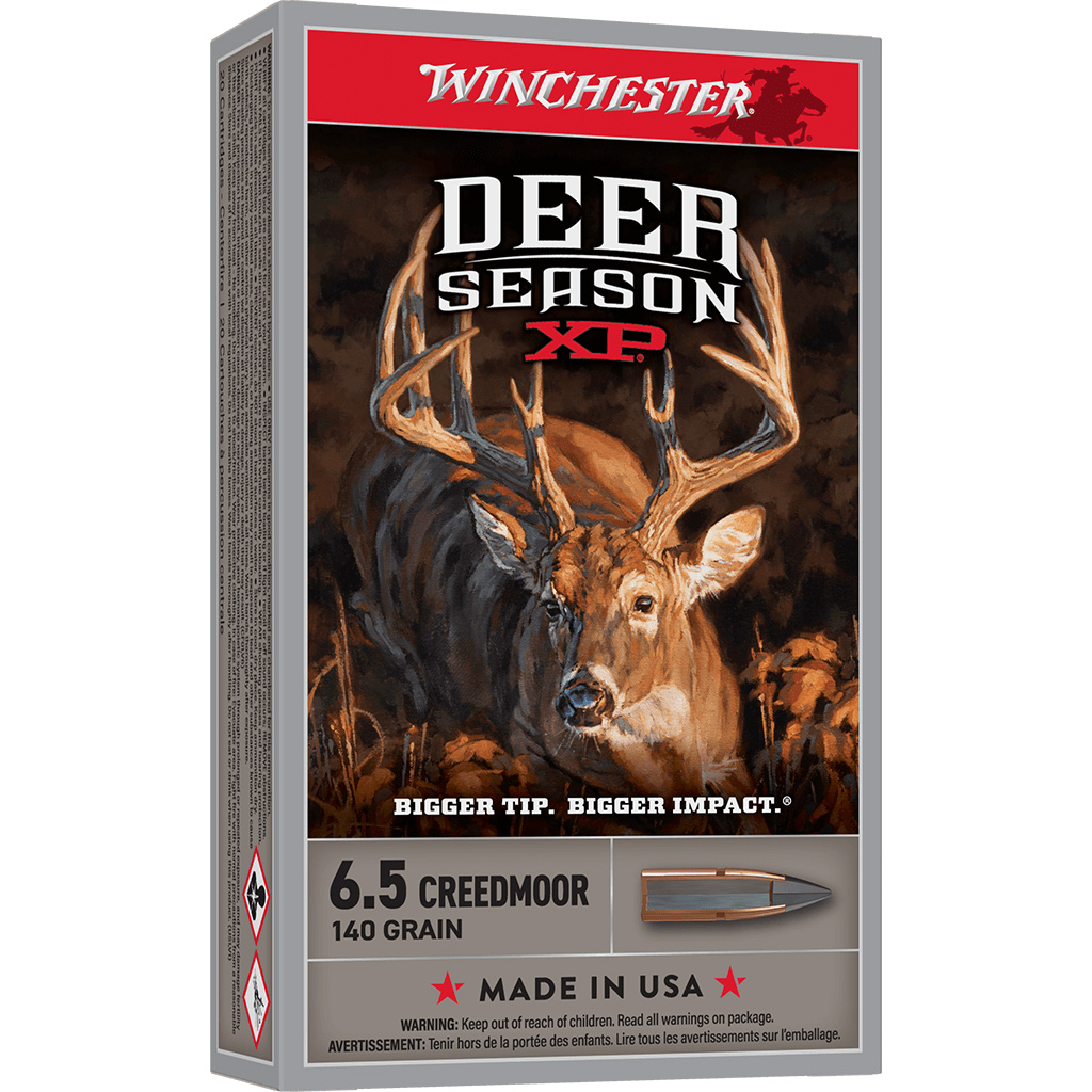Winchester Deer Season XP Rifle Ammo 6.5 Creedmoor 140 gr. 20 rd. 1 Winchester Deer Season XP Rifle Ammo 6.5 Creedmoor 140 gr. 20 rd.