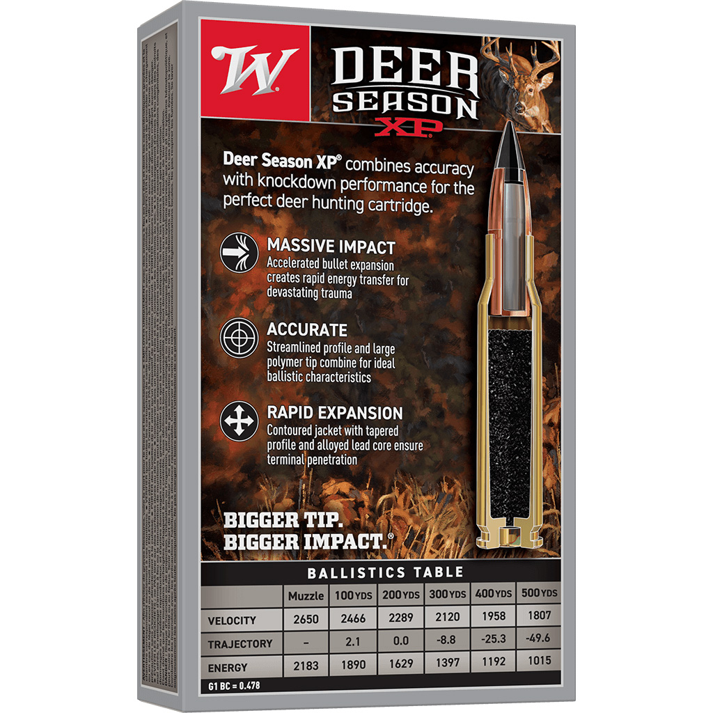Winchester Deer Season XP Rifle Ammo 6.5 Creedmoor 140 gr. 20 rd. 2 Winchester Deer Season XP Rifle Ammo 6.5 Creedmoor 140 gr. 20 rd. - Image 2