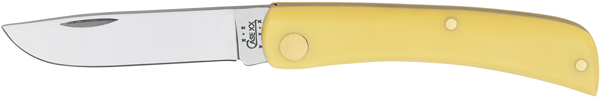Case Cutlery Sod Buster Jr. 1 Blade 3 5/8" Yellow Folding Knife