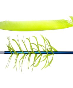 Trueflight Spiral Wrap Flu-Flu Feathers Chartreuse RW 100 pk.