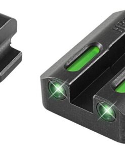 Truglo TFX Tritium Fiber-Optic Handgun Day/Night Sights Fits H&K VP9 VP40 P30 P30SK P30L 45 & 45 TACTICAL (including Compact) - White Outline Fr