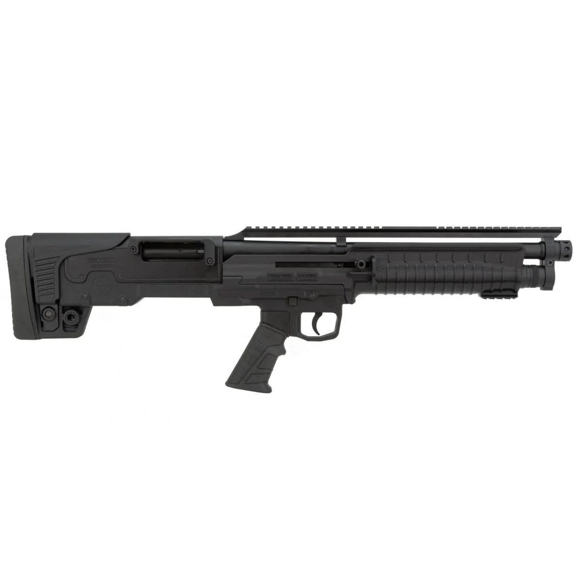 Escort BullTac Auto Shotgun 20ga 3" Chamber 5rd Magazine 18'' Barrel Full Length Pic Rail & Pop Up Sights Black 1 Escort BullTac Auto Shotgun 20ga 3" Chamber 5rd Magazine 18'' Barrel Full Length Pic Rail & Pop Up Sights Black