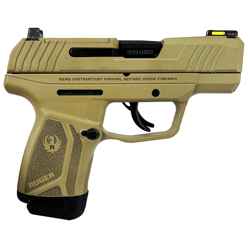 Ruger "FDE" Max-9 Pro Handgun 9mm Luger 12rd Magazine 3.2" Barrel Optic Ready
