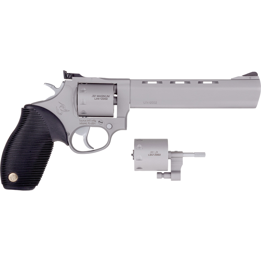 Taurus 992 Tracker Revolver 22 LR 9 Rd Stainless Frame/Blk Rubber Grip 6.5 in.