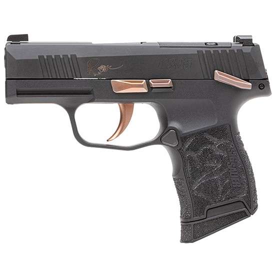 SIG SAUER P365-380 ROSE MS HGA 380 AUTO 3.1IN BBL SF NITRON BLACK XRAY3 NS MOD POLY GRIP 2-10RD MAGS