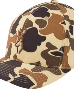 BROWNING CAP CUPPED UP 110 SNP - BACK VINTAGE TAN BUCKMARK OSFM