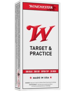 Winchester USA Rifle Ammunition .300 AAC Blackout 200 gr. FMJBT 1060 fps 20/ct