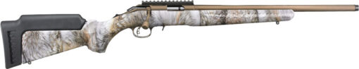 RUGER AMERICAN 17HMR 9-SHOT - 22"BURNT BRONZE YOTE CAMO