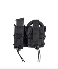 HIGH SPEED GEAR LEO PLATFORM OPEN MOLLE OPEN TOP CUFF CASE WITH PISTOL TACO BLACK
