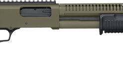 MOSSBERG 590R TACTICAL 12GA - 18.5" 6RD ADJ STK OD GREEN