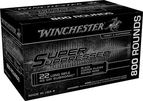 WINCHESTER 22 LR SUPER SUPRESSED RN CP 45 GR SUBSONIC 800 RD/BX 2 BX/CS 4 WINCHESTER 22 LR SUPER SUPRESSED RN CP 45 GR SUBSONIC 800 RD/BX 2 BX/CS - Image 4