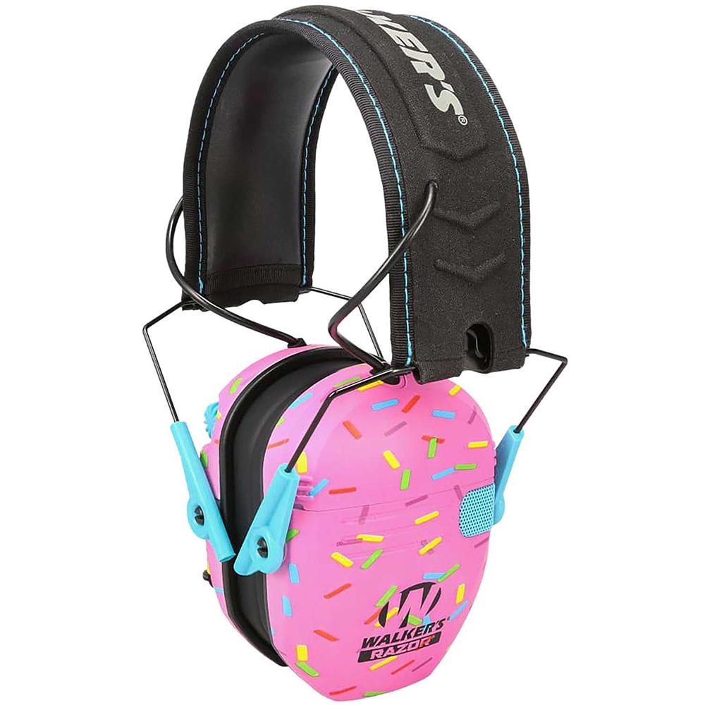 Walker's Razor Slim Electronic Ear Muff 23dB Pink Sprinkles 1 Walker's Razor Slim Electronic Ear Muff 23dB Pink Sprinkles
