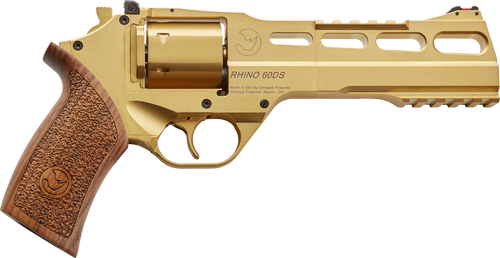 CHIAPPA RHINO 60SA 357MAG - 6" ADJ. SIGHT GOLD/WALNUT