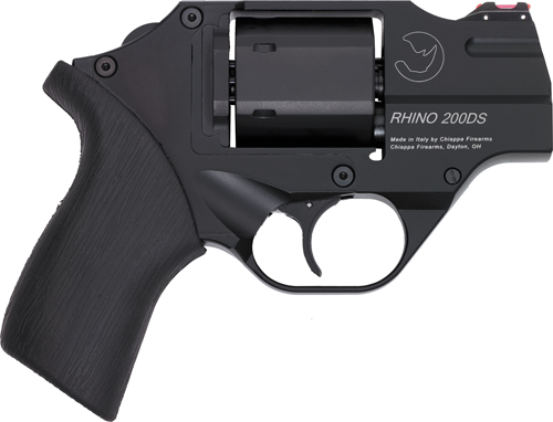CHIAPPA RHINO 200D DAO 357MAG - 2" FS BLACK/RUBBER W/HOLSTER.