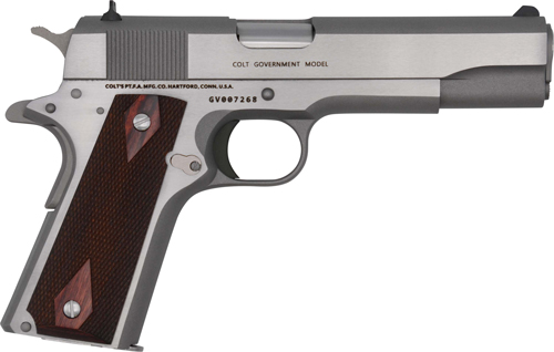 COLT GOVERNMENT 1911 38 SUPER - 5" 9RD STAINLESS ROSEWOOD 2 COLT GOVERNMENT 1911 38 SUPER - 5" 9RD STAINLESS ROSEWOOD - Image 2