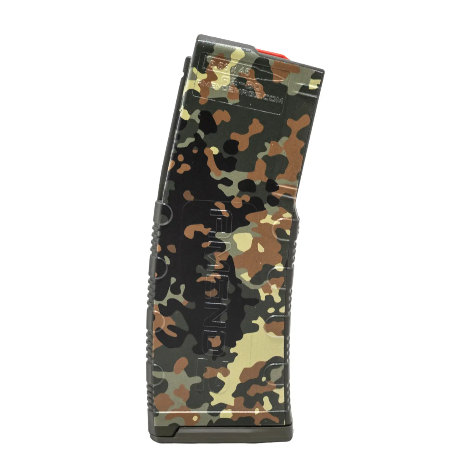 AMEND2 M2 5.56MM 20RD AR15 WITH RED FOLLOWER ODG FLECKTARN POLYMER MAGAZINE ( 50 PER CASE )
