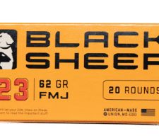 BLACK SHEEP .223 REM 62 GRAIN FMJ 20RD BOX 50 BOXES/CASE
