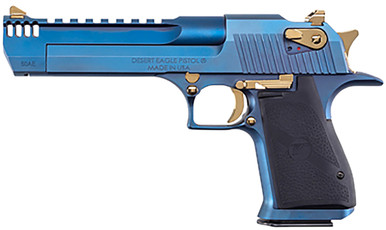 Magnum Research DE50CBG Desert Eagle Mark XIX 50 AE 6" 7+1 Carbo Blue/Gold 1 Magnum Research DE50CBG Desert Eagle Mark XIX 50 AE 6" 7+1 Carbo Blue/Gold