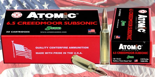ATOMIC 6.5 CM 130GR SUBSONIC - HPBT 20RD 10BX/CS 2 ATOMIC 6.5 CM 130GR SUBSONIC - HPBT 20RD 10BX/CS - Image 2