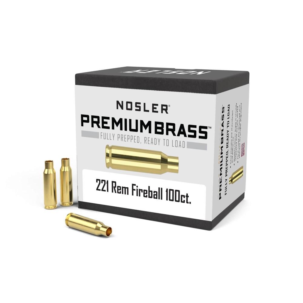 Nosler Unprimed Brass Rifle Cartridge Cases .221 Fireball 100/ct 1 Nosler Unprimed Brass Rifle Cartridge Cases .221 Fireball 100/ct