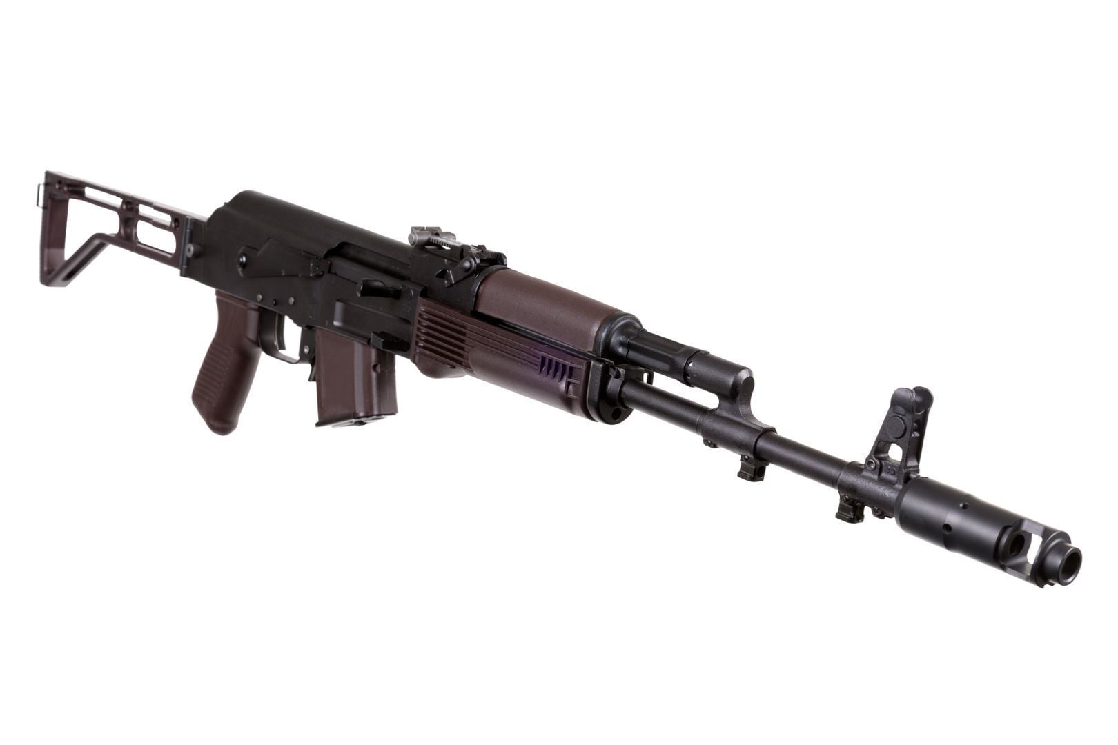 Arsenal SAM7SF 7.62x39mm Semi-Auto AK-47 Rifle with Aluminum Side-folding Buttstock Plum Furniture 10rd 2 Arsenal SAM7SF 7.62x39mm Semi-Auto AK-47 Rifle with Aluminum Side-folding Buttstock Plum Furniture 10rd - Image 2