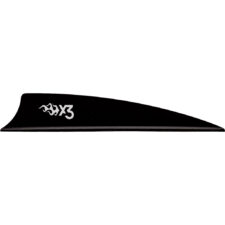 Home 31 Bohning X3 Vanes Shield Cut 3 in. Black 36 pk.
