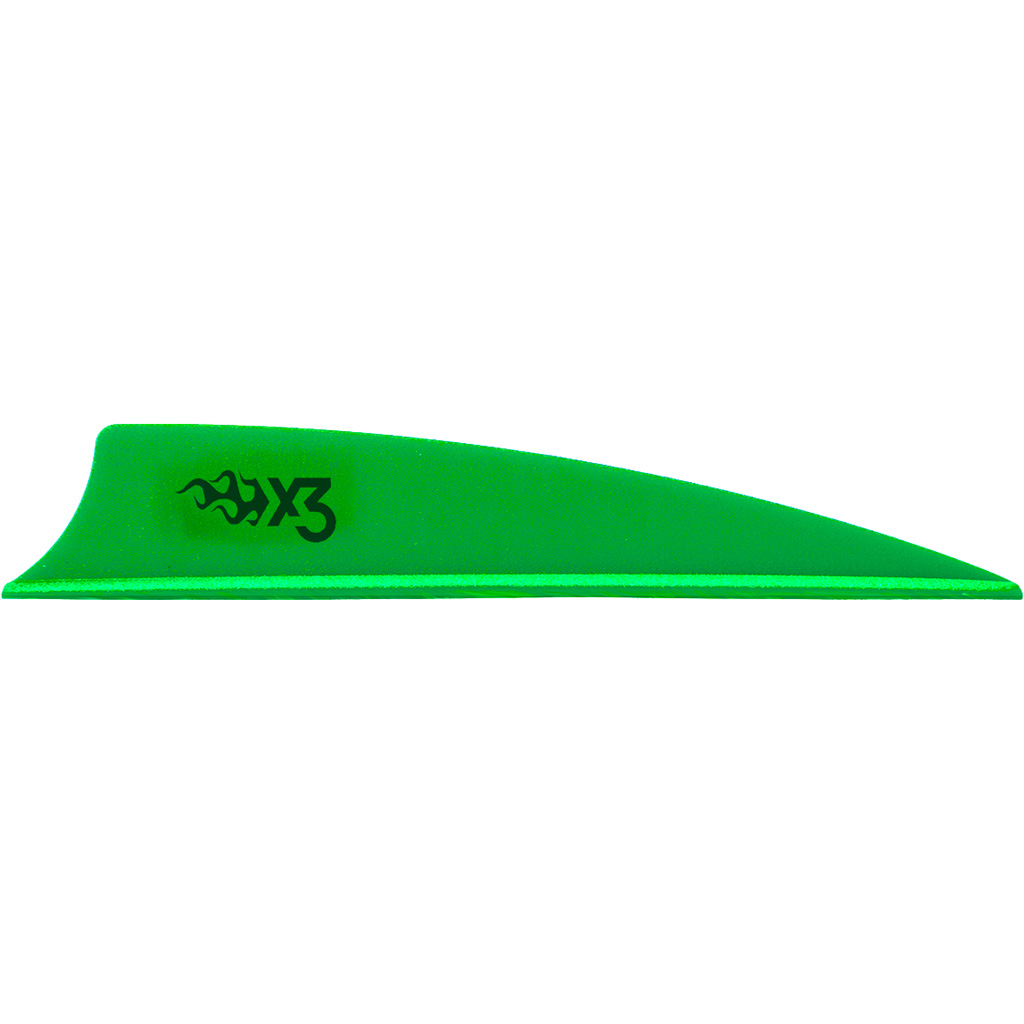 Bohning X3 Vanes Shield Cut 3 in. Neon Green 36 pk. 1 Bohning X3 Vanes Shield Cut 3 in. Neon Green 36 pk.