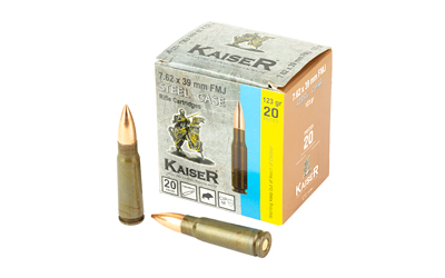 KAISER 7.62X39 123GR FMJ 20/1000 1 KAISER 7.62X39 123GR FMJ 20/1000