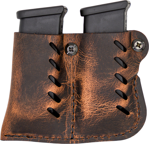 VERSACARRY LEATHER DBL MAG PCH - SINGLE STACK DISTRESS BROWN 1 VERSACARRY LEATHER DBL MAG PCH - SINGLE STACK DISTRESS BROWN
