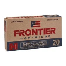 Home 22 FRONTIER® 5.56 NATO 55 GR HOLLOW POINT MATCH™ (150 - ORIENTED) 150RD/BX 8BX/CS