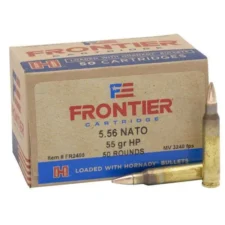 Home 30 FRONTIER® 5.56 NATO 55 GR HOLLOW POINT MATCH™ (50 - ORIENTED) 50RD/BX 10BX/CS
