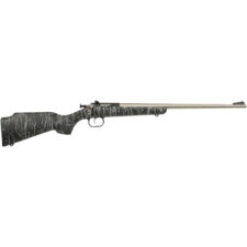 Home 30 Keystone Crickett Rifle 22 LR Stainless/BLK Syn w/White Web Stock